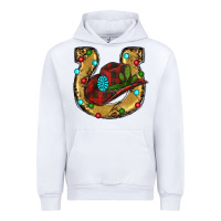 White Christmas Horseshoe Urban Hoodie - RanaPortraitStore