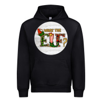 Black What The Elf Christmas Urban Hoodie - RanaPortraitStore