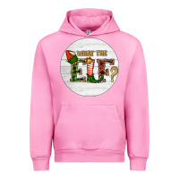 Fuchsia Pink What The Elf Christmas Urban Hoodie - RanaPortraitStore