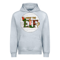 Heather Grey What The Elf Christmas Urban Hoodie - RanaPortraitStore