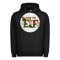 Pigment Black What The Elf Christmas Urban Hoodie - RanaPortraitStore