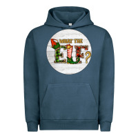 Pigment Midnight Navy What The Elf Christmas Urban Hoodie - RanaPortraitStore
