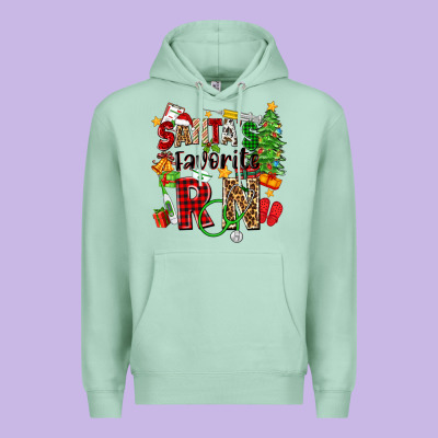 Santa's Favorite Rn Premium Hoodie Designed By Zillion Design Studio