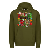 Army Green santa's favorite rn Premium Hoodie - Zillion Design Studio