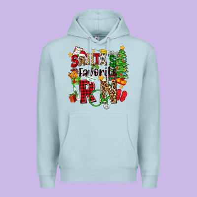 Santa's Favorite Rn Premium Hoodie Designed By Zillion Design Studio