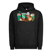 Pigment Black dog coffee cups Urban Hoodie - texasbilliewilder