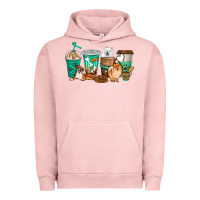 Pigment Salmon dog coffee cups Urban Hoodie - texasbilliewilder