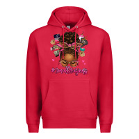 Cardinal small business afro messy bun Premium Hoodie - texasbilliewilder