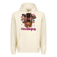 Small Business Afro Messy Bun Premium Hoodie | Teevron