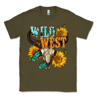 Army Green Western Wild West Rodeo Classic Tee - BundleAndBundleShop