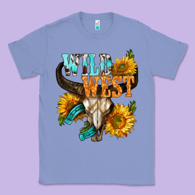 Western Wild West Rodeo Classic Tee Designed By Bundleandbundleshop