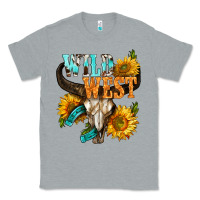 Heather Grey Western Wild West Rodeo Classic Tee - BundleAndBundleShop