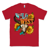Red Western Wild West Rodeo Classic Tee - BundleAndBundleShop