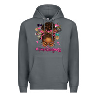 Rock small business afro messy bun Premium Hoodie - texasbilliewilder