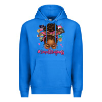 True Royal small business afro messy bun Premium Hoodie - texasbilliewilder
