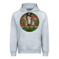 Heather Grey Christmas Horse Urban Hoodie - RanaPortraitStore
