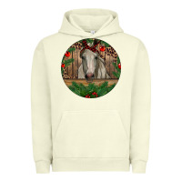 Pigment Pistachio Christmas Horse Urban Hoodie - RanaPortraitStore