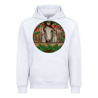 White Christmas Horse Urban Hoodie - RanaPortraitStore