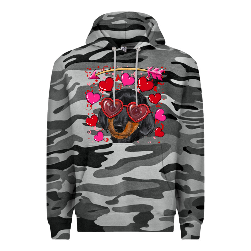 Valentine's Day  Dachshund Puppy Premium Hoodie by RanaPortraitStore | Teevron