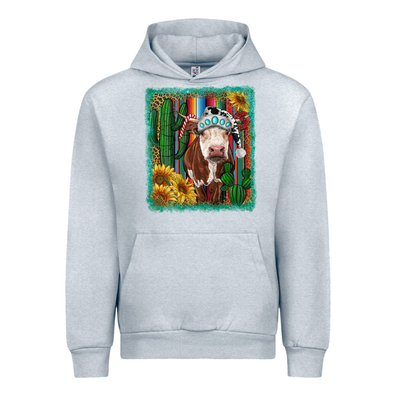 Western Christmas Cow Urban Hoodie by RanaPortraitStore | Teevron