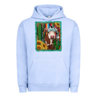 Pigment Grape Ice Western Christmas Cow Urban Hoodie - RanaPortraitStore