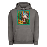 Pigment Tornado Western Christmas Cow Urban Hoodie - RanaPortraitStore