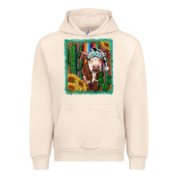 Sandshell Western Christmas Cow Urban Hoodie - RanaPortraitStore
