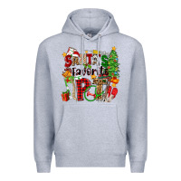 Heather Grey santa's favorite pt Premium Hoodie - Zillion Design Studio