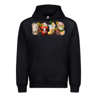 Black farm animals coffee cups Urban Hoodie - texasbilliewilder