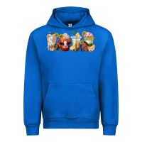 Cobalt farm animals coffee cups Urban Hoodie - texasbilliewilder