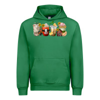 Emerald farm animals coffee cups Urban Hoodie - texasbilliewilder