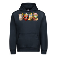 Navy farm animals coffee cups Urban Hoodie - texasbilliewilder