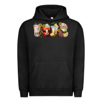 Pigment Black farm animals coffee cups Urban Hoodie - texasbilliewilder