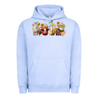 Pigment Grape Ice farm animals coffee cups Urban Hoodie - texasbilliewilder