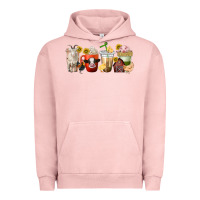 Pigment Salmon farm animals coffee cups Urban Hoodie - texasbilliewilder