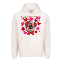Valentine's Day  English Bulldog Premium Hoodie | Teevron