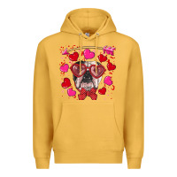 Valentine's Day  English Bulldog Premium Hoodie | Teevron