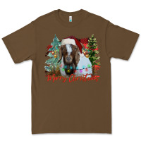 Cacao merry Christmas goat Premium Tee - CowhideDigitalArt
