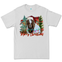 Dove Grey merry Christmas goat Premium Tee - CowhideDigitalArt