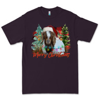 Plum merry Christmas goat Premium Tee - CowhideDigitalArt