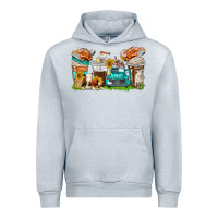 Heather Grey farm truck coffee cups Urban Hoodie - texasbilliewilder