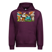 Mauve Wine farm truck coffee cups Urban Hoodie - texasbilliewilder