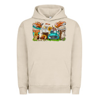 Pigment French Oak farm truck coffee cups Urban Hoodie - texasbilliewilder