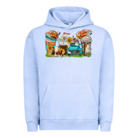 Pigment Grape Ice farm truck coffee cups Urban Hoodie - texasbilliewilder