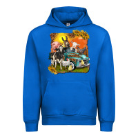 Cobalt farm truck with farm animals Urban Hoodie - texasbilliewilder