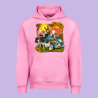 Urban Hoodie farm truck with farm animals