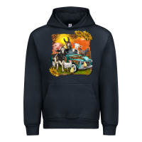 Navy farm truck with farm animals Urban Hoodie - texasbilliewilder