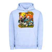 Pigment Grape Ice farm truck with farm animals Urban Hoodie - texasbilliewilder