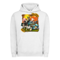 Pigment Lunar Rock farm truck with farm animals Urban Hoodie - texasbilliewilder