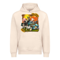 Sandshell farm truck with farm animals Urban Hoodie - texasbilliewilder